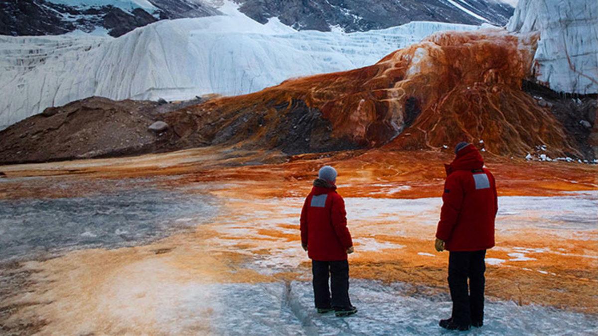 Antarktika’daki Bu Şelaleden Neden Kan Gibi Kırmızı Su Akıyor?