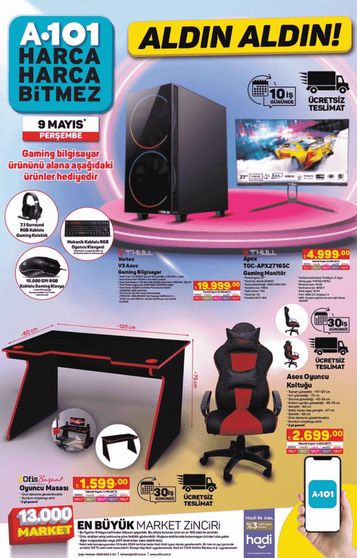 A101’e Gaming Aksesuarları Geliyor! A101 Aldın Aldın Kataloğunda Yer Alan Elektronik Ürünler - 9 Mayıs 2024