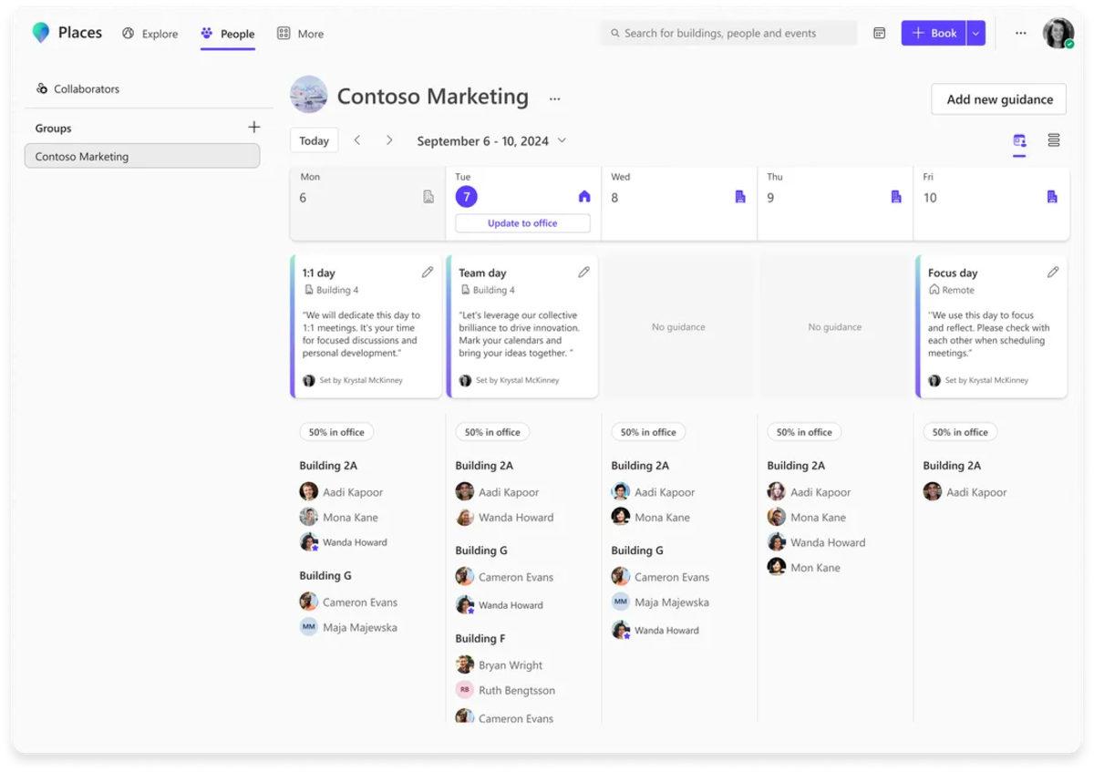 Microsoft, Hibrit Çalışanların Ofisteki Zamanını Kolayca Yönetmesini Sağlayan Yapay Zekâ Destekli 