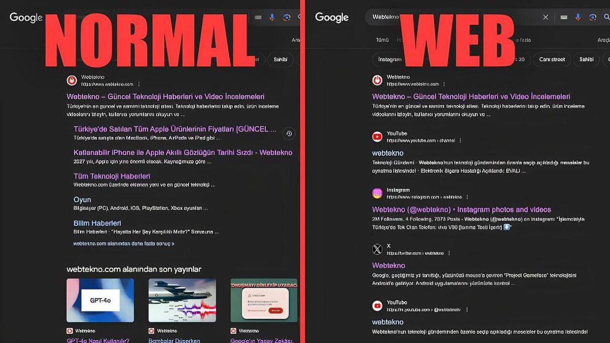 20 Yıl Önceki Google Geri Döndü: Artık Bir Şey Arattığınızda Sadece Web Sonuçlarını Görebilirsiniz