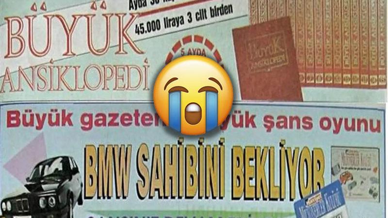 Bir Dönem Gazetelerin Kuponla Dağıttığı Şeyler (Gözyaşımız Pıt)