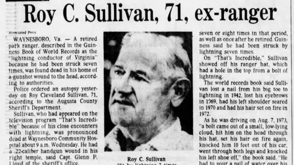 Tam 7 Kez Yıldırım Çarpan Talihsiz Adamın Ağzınızı Açık Bırakacak Hikâyesi (Ölüm Sebebi Yıldırım Değil!)