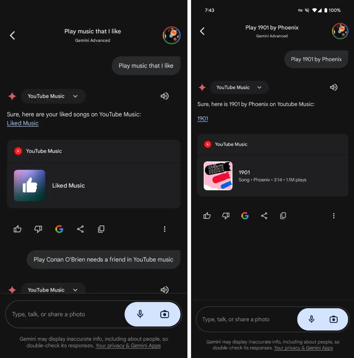 Google Gemini’a, Dinlediğiniz Müziği Kontrol Etmenizi Sağlayacak Çok Kullanışlı YouTube Music Uzantısı Eklendi