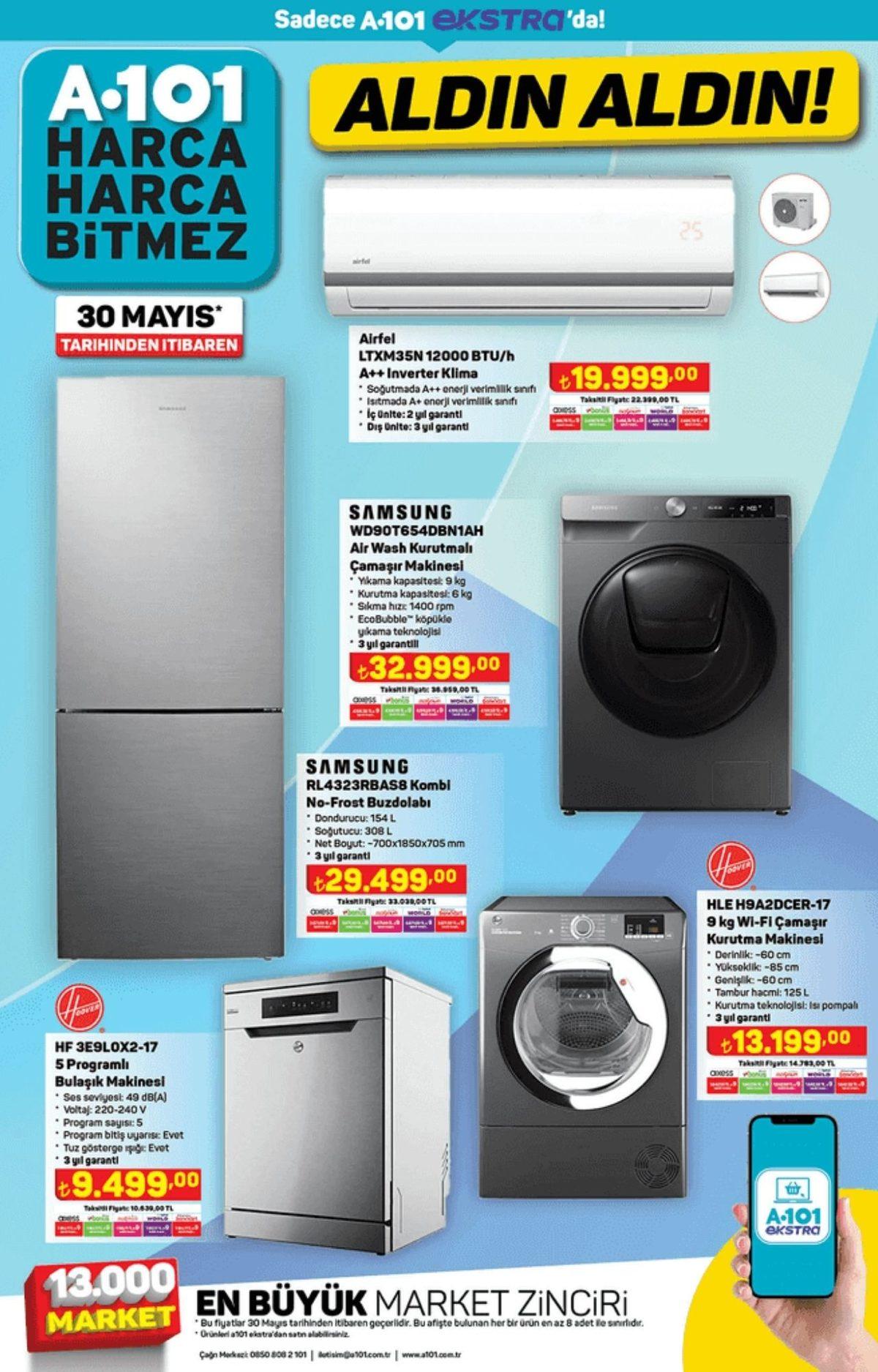 A101 İnternete Özel Aldın Aldın Kataloğunda Yer Alan Elektronik Ürünler - 30 Mayıs 2024