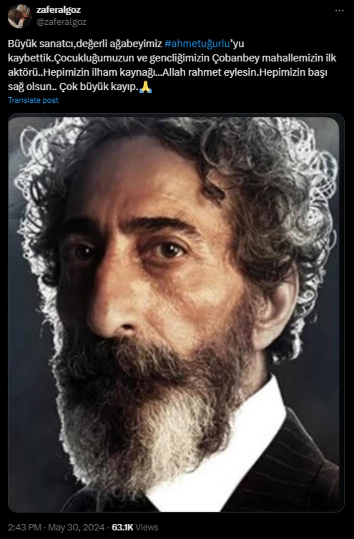 Usta Oyuncu Ahmet Uğurlu, 71 Yaşında Hayata Gözlerini Yumdu