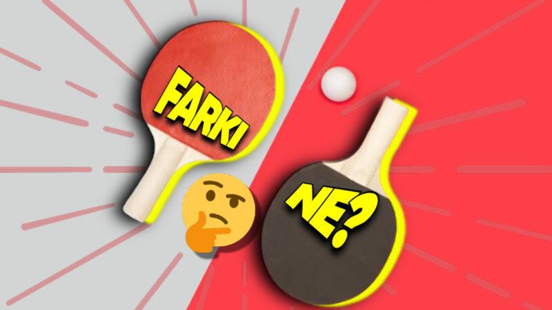 Masa Tenisi Raketlerinin Neden Bir Tarafı Siyahken Diğer Tarafı Kırmızı? Aslında Bir İpucu Veriyor!