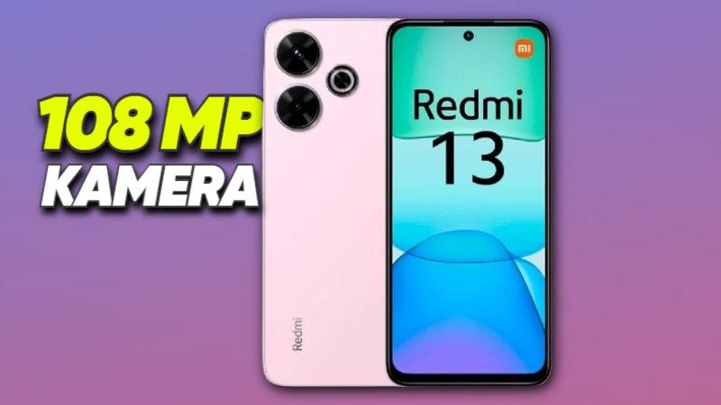 108 MP Kameraya Sahip Uygun Fiyatlı Telefon Xiaomi Redmi 13 4G Tanıtıldı