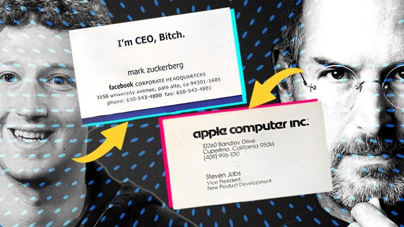 Mark Zuckerberg, Steve Jobs ve Daha Fazlası: Ünlü Teknoloji Devlerinin Kurucularının Kullandığı İlk Kartvizitler