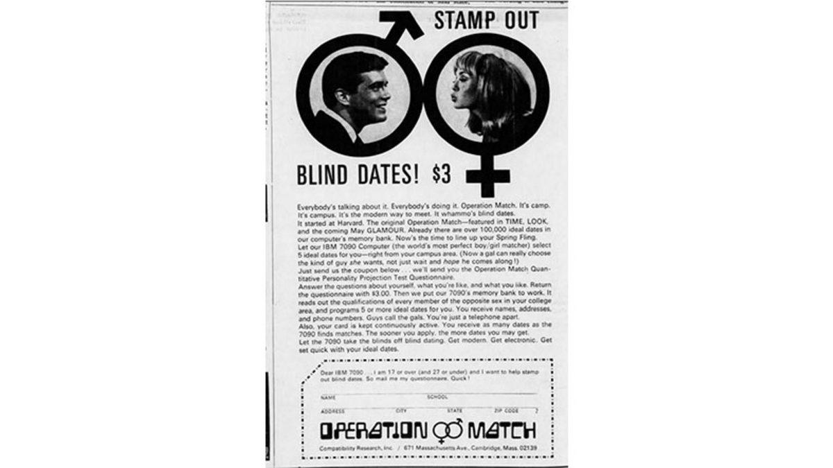 Tinder’ın Atası Operation Match Uygulamasının 