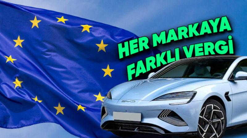 Avrupa da Çinli Elektrikli Otomobillere Ek Vergi Getirdi! Her Markaya Farklı Oranda Vergi Bindirilecek