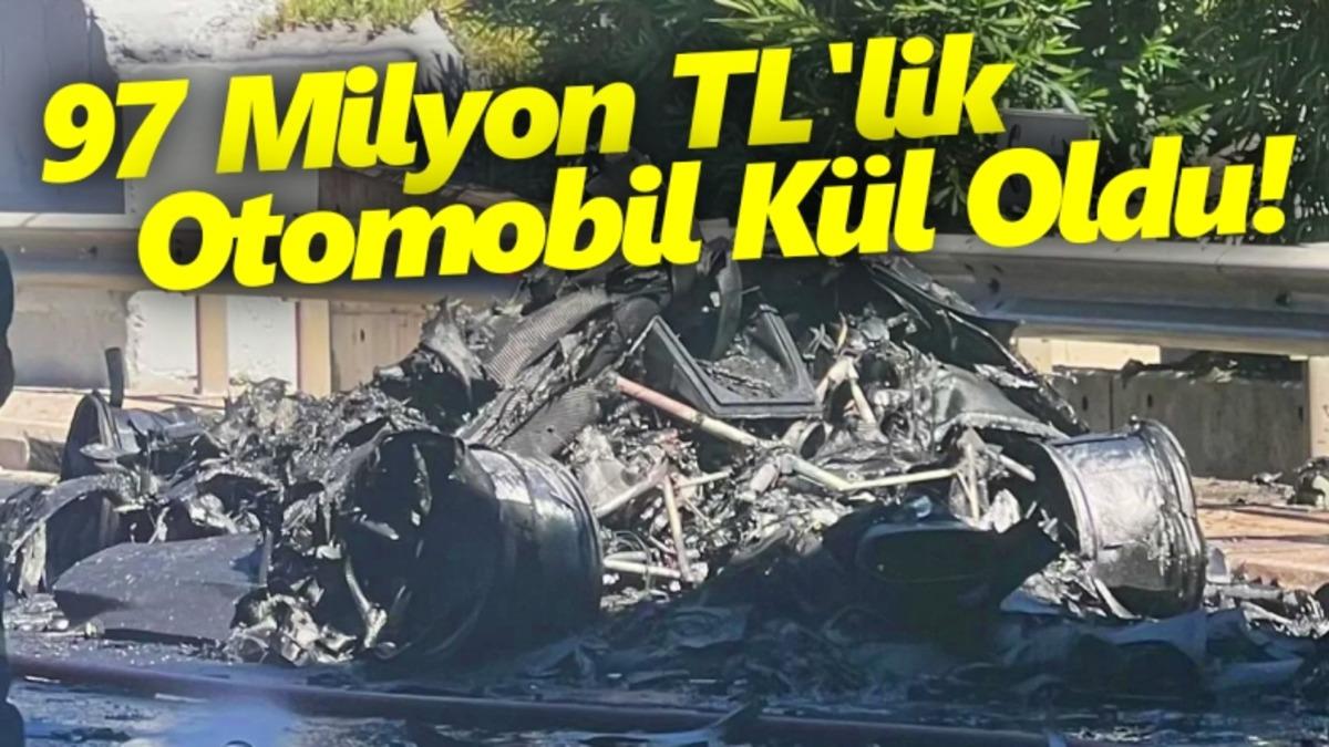 97 Milyon TL’lik Süper Spor Otomobil, Durup Dururken Alev Aldı [Video]