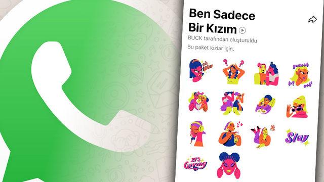 WhatsApp’a "Kızlar İçin" Özel Bir Çıkartma Paketi Geldi: Ben Sadece Bir Kızım
