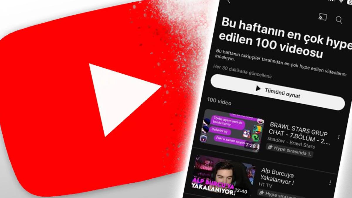 YouTube, "Hype" İsimli Yeni Özelliğini Türkiye’de Test Etmeye Başladı