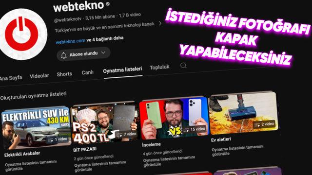 Yakında YouTube’daki Video Oynatma Listelerinin Kapak Fotoğrafını İstediğiniz Görsel Yapabileceksiniz