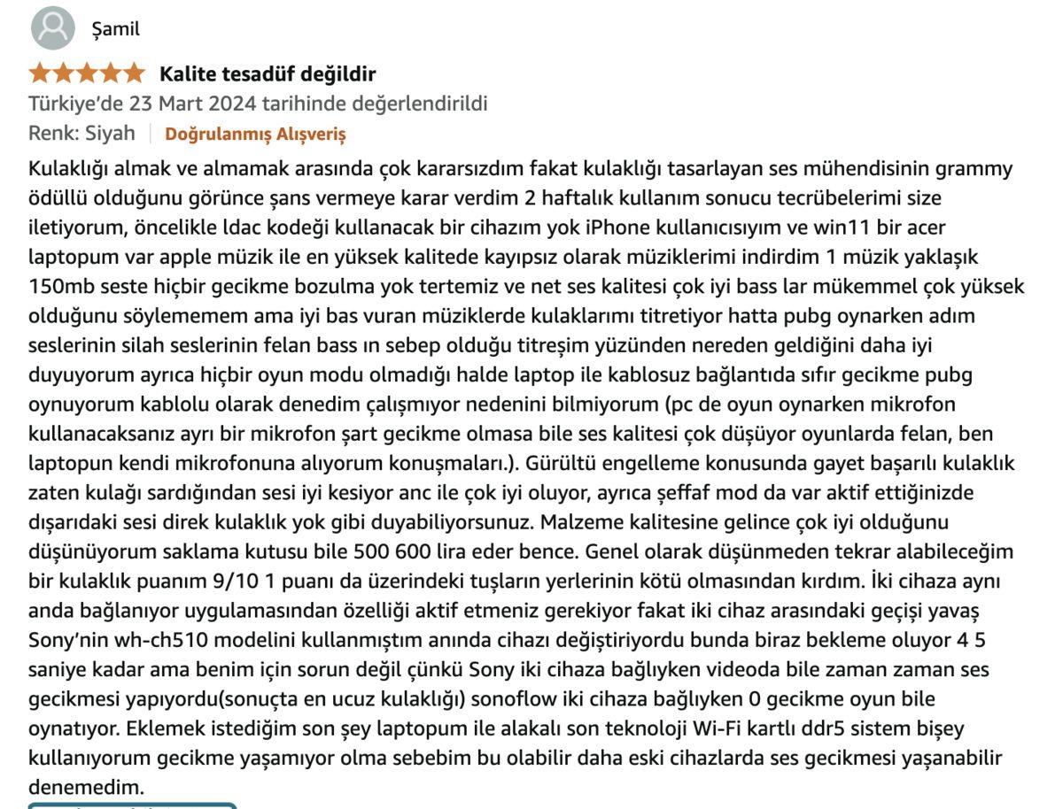 İndirime Giren 1MORE SonoFlow Kulaklık Alınır mı? İşte Özellikleri ve Kullanıcı Yorumları