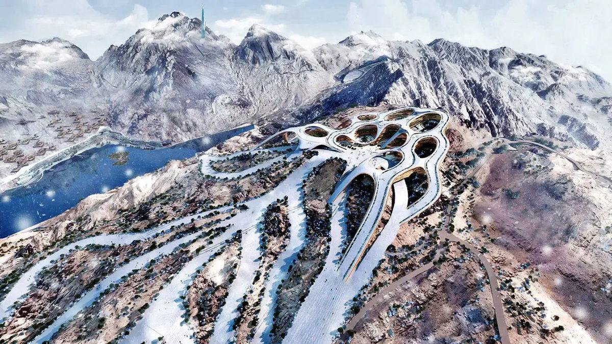 Suudi Arabistan’ın Sınırları Zorlayan Projesi: Çölün Ortasındaki Açık Hava Kayak Merkezi Trojena