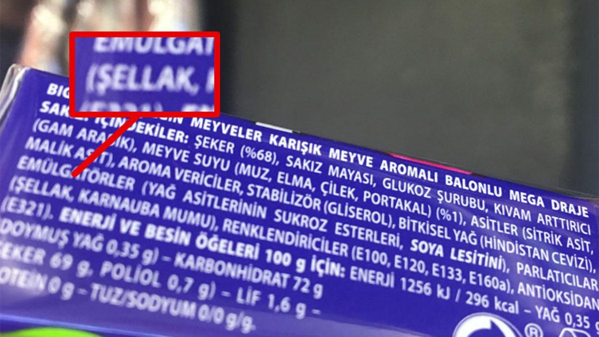 Neredeyse Her Şekerlemenin Arkasında Gördüğümüz E904 Kodu Nedir? Böceklerden Elde Ediliyormuş!