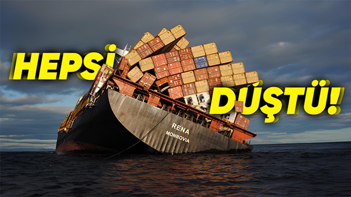 Deniz Ticaretinin Bel Kemiği Olan Konteyner Gemilerinin Karıştığı En Büyük Kazalar (Ortadan İkiye Yarılan Var!)