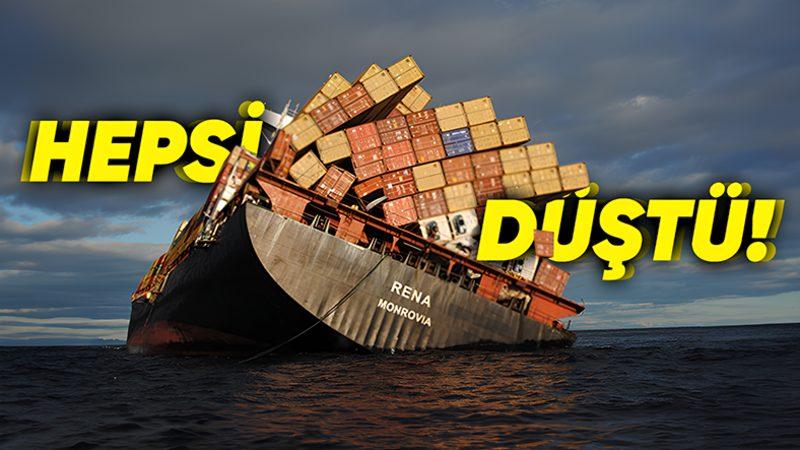 Deniz Ticaretinin Bel Kemiği Olan Konteyner Gemilerinin Karıştığı En Büyük Kazalar (Ortadan İkiye Yarılan Var!)