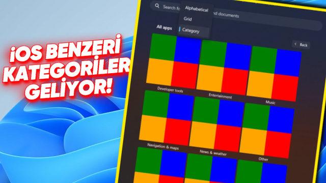 Windows 11’in Başlat Menüsüne Büyük Güncelleme Geliyor! iOS’e Benzeyecek