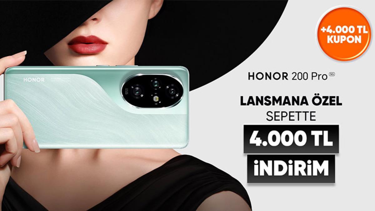HONOR 200 Pro, Lansmana Özel İndirim ve Kupon Fırsatıyla Sadece Hepsiburada’da