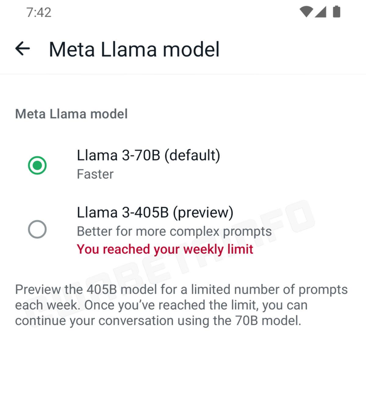 WhatsApp’a Kullanıcıların İhtiyaçlarına Göre İstediği Yapay Zekâ Modelini Seçmesini Sağlayan Özellik Geliyor