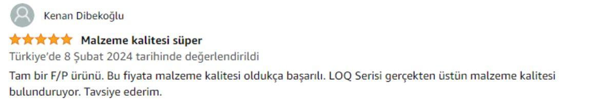 İndirime Giren Fiyat/Performans Oyuncu Bilgisayarı Lenovo LOQ 15IRH8 Alınır mı? Özellikleri ve Kullanıcı Yorumları