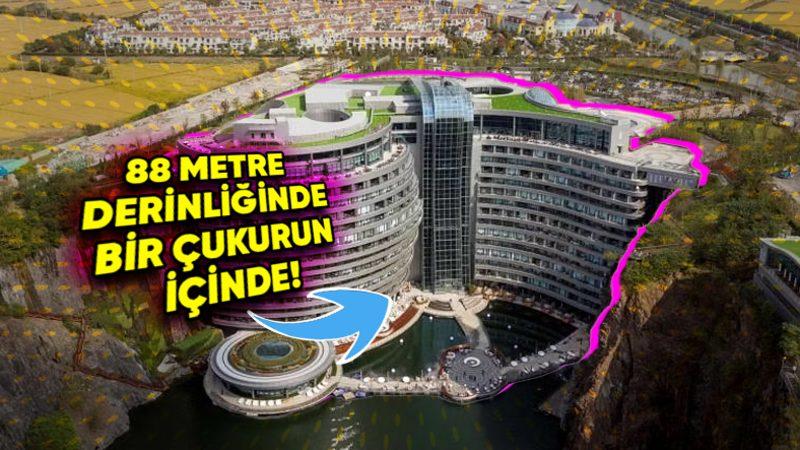 Çin’de Yer Alan, Terk Edilmiş Bir Taş Ocağının İçine İnşa Edilmiş İlginç Otel: InterContinental Shanghai Wonderland