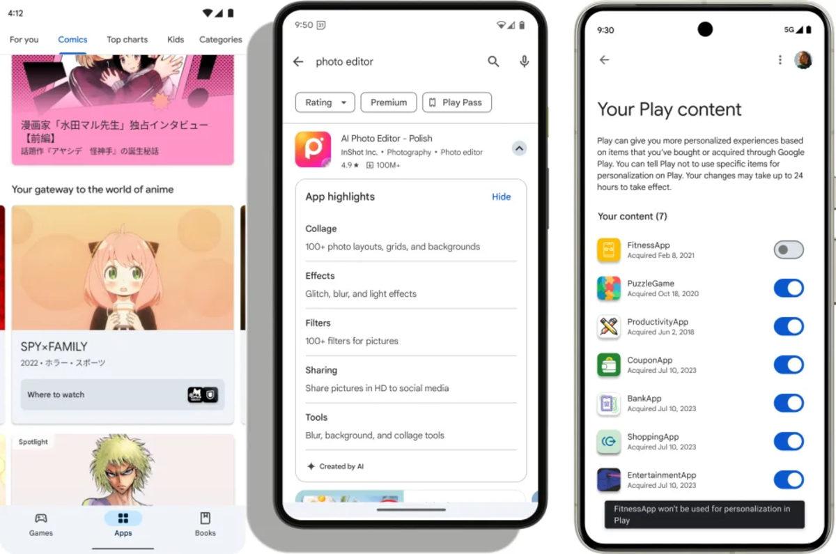 Google Play Store’a Yapay Zekâ Yorumları ve Tavsiyeleri Geldi