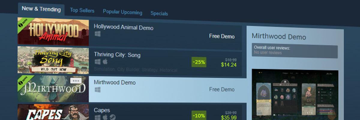Steam, Oyunları Bedavaya Denemenizi Sağlayan Demolar Hakkında Oyuncuları Çok Sevindirecek Değişiklikler Yaptı