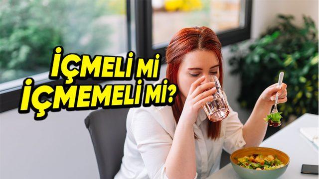 Yemek Yerken Su İçmek Zannedildiği Gibi Zararlı mıdır? Yoksa Durum Tam Tersi mi?