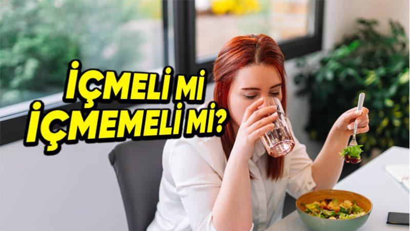 Yemek Yerken Su İçmek Zannedildiği Gibi Zararlı mıdır? Yoksa Durum Tam Tersi mi?