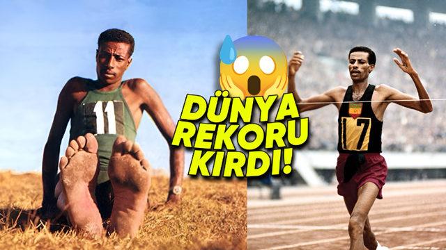 Çıplak Ayakla Koşarak Dünya Rekoru Kıran Etiyopyalı Olimpiyat Şampiyonu Abebe Bikila’nın Etkileyici Hikâyesi