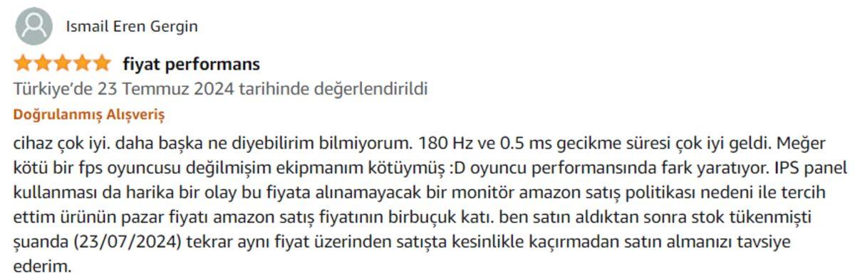 Amazon’da Günün Fırsatı! İndirimli Fiyatlarıyla Dikkat Çeken Oyuncu Monitörleri