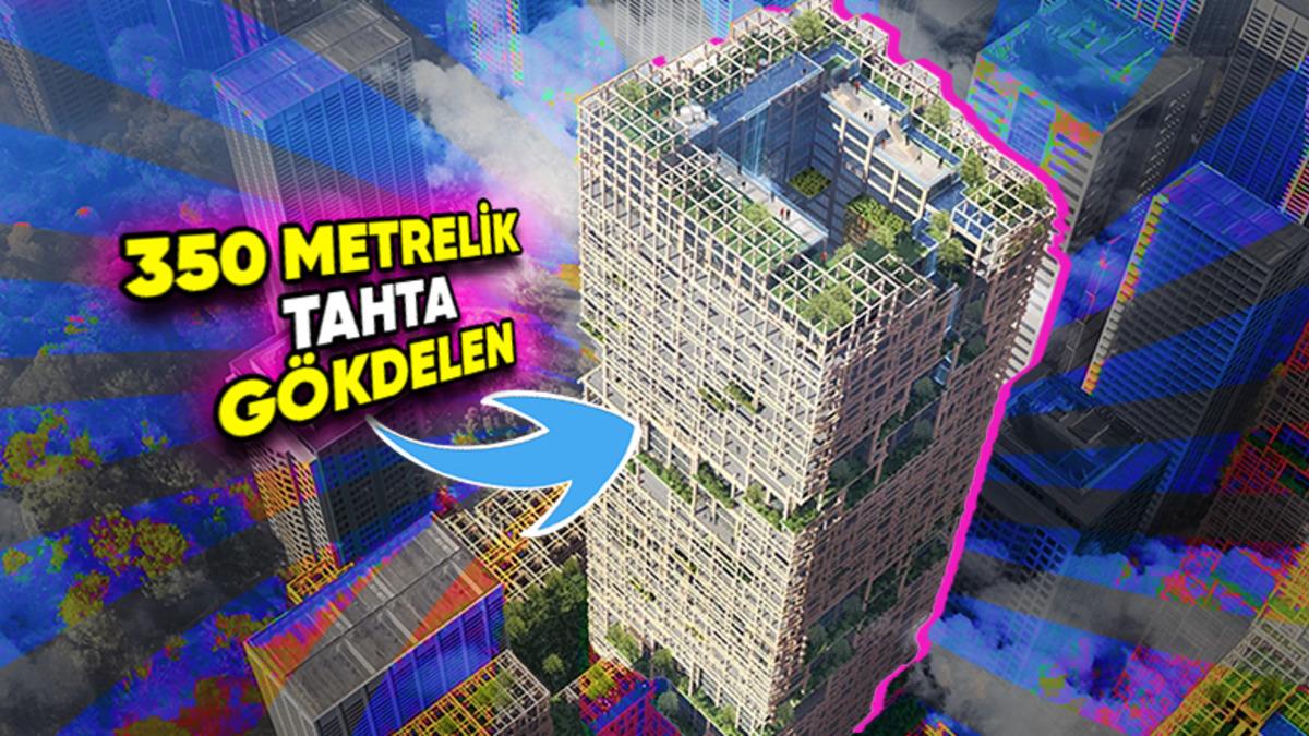Bugüne Kadarki Tüm İlginç Gökdelenleri Unutun! Tokyo’daki %90’ı Tahtadan Yapılan 350 Metrelik Gökdelen Projesi: W350
