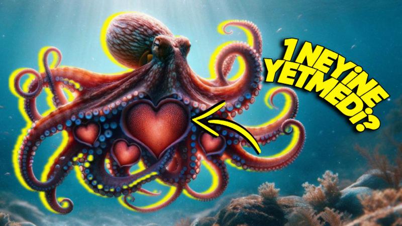Ahtapotlar Neden 3 Kalbe Sahip? Kanlarının Mavi Olmasıyla Bir İlgisi Var!