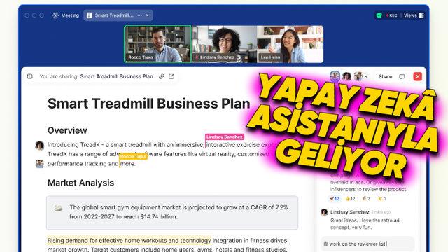 Google Dokümanlar ve Microsoft Office Rakibi Yapay Zekâ Destekli Zoom Docs Kullanıma Sunuldu!