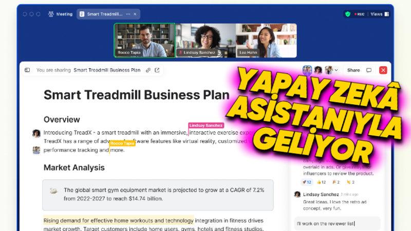 Google Dokümanlar ve Microsoft Office Rakibi Yapay Zekâ Destekli Zoom Docs Kullanıma Sunuldu!
