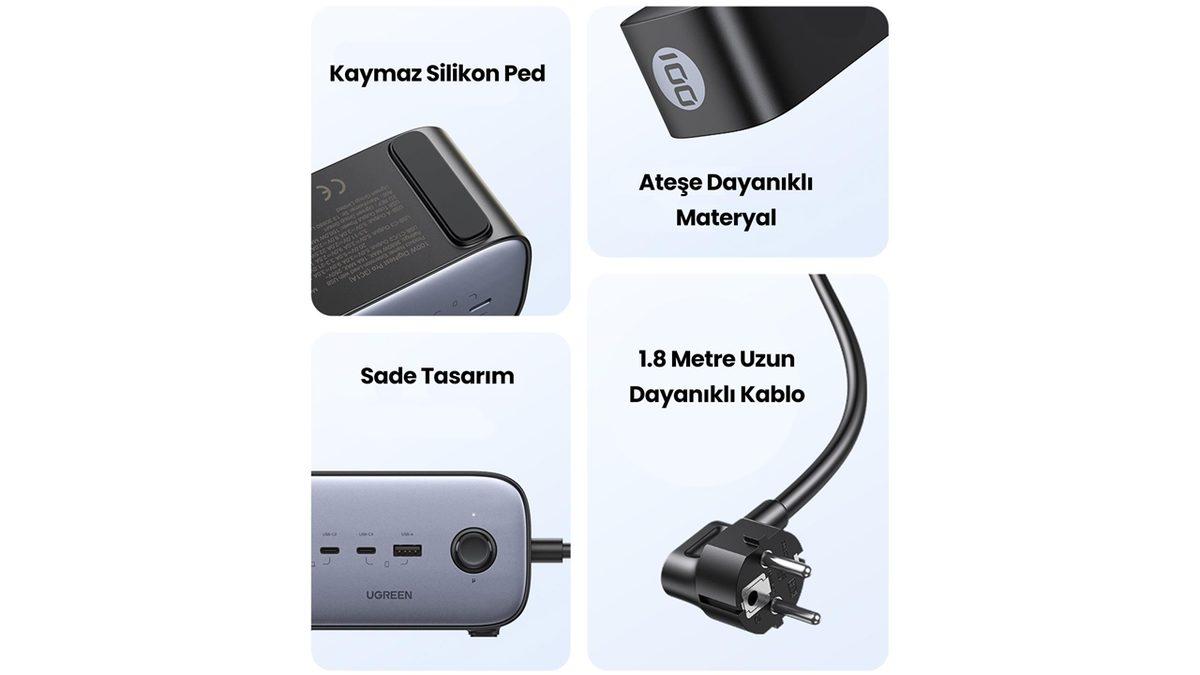 Hem Priz Hem USB-C/A Girişleriyle Ugreen Diginest Hızlı Şarj İstasyonu İndirimde! Özellikleri ve Kullanıcı Yorumları