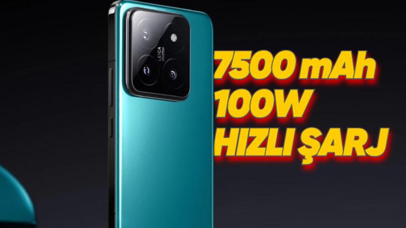 Xiaomi’den Akü Gibi Bataryaya Sahip Telefonlar Geliyor: 7500 mAh Kapasite, 100W Hızlı Şarj!
