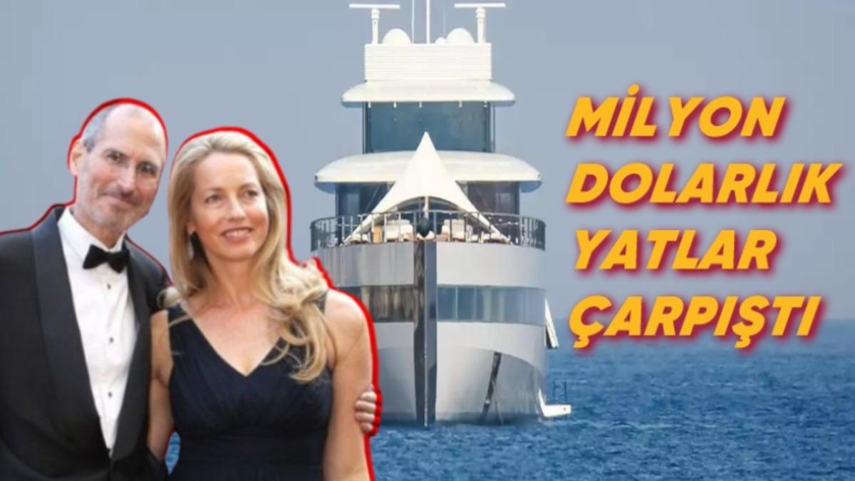 Biz de İşte Vapura Kart Basalım: Steve Jobs’ın 140 Milyon Dolarlık Yatı, Daha da Pahalı Başka Bir Yatla Çarpıştı (Video)