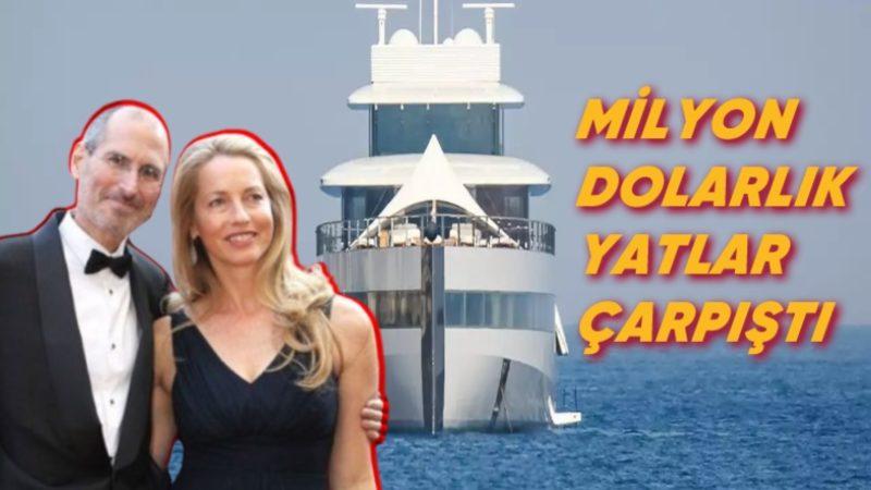 Biz de İşte Vapura Kart Basalım: Steve Jobs’ın 140 Milyon Dolarlık Yatı, Daha da Pahalı Başka Bir Yatla Çarpıştı (Video)