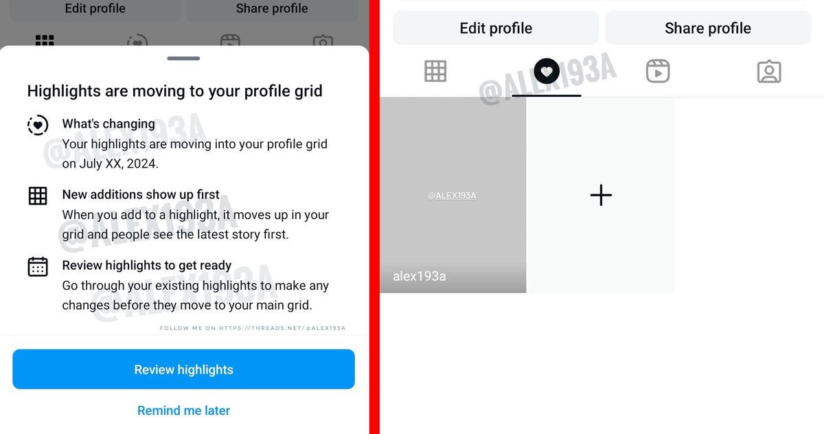 Instagram, Öne Çıkan Hikâyeler Özelliğinde 
