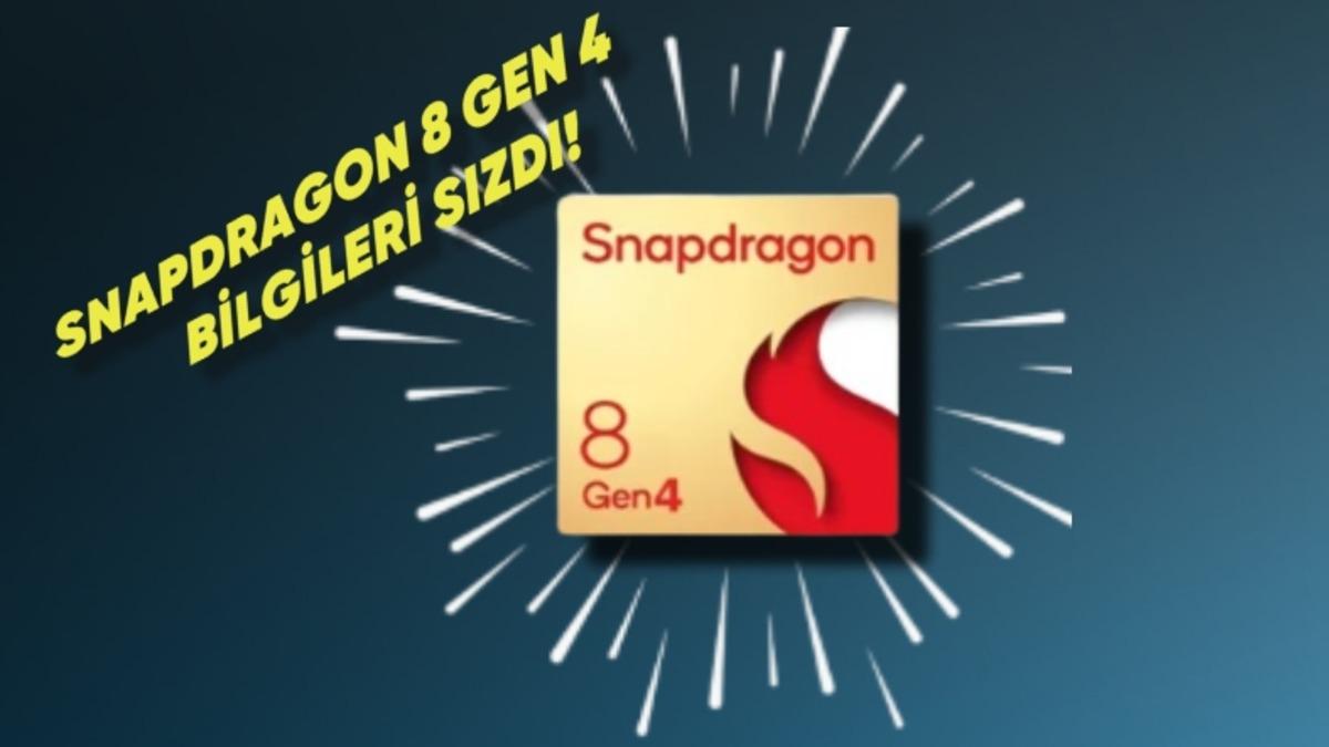 Snapdragon 8 Gen 4 Teknik Özellikleri Sızdı! AI Yenilikleri Yolda mı?