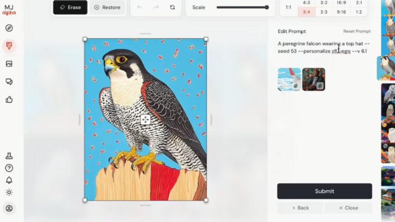 Midjourney, Yapay Zekânın Ürettiği Görselleri Düzenlemeyi Sağlayacak Araçlarını Duyurdu