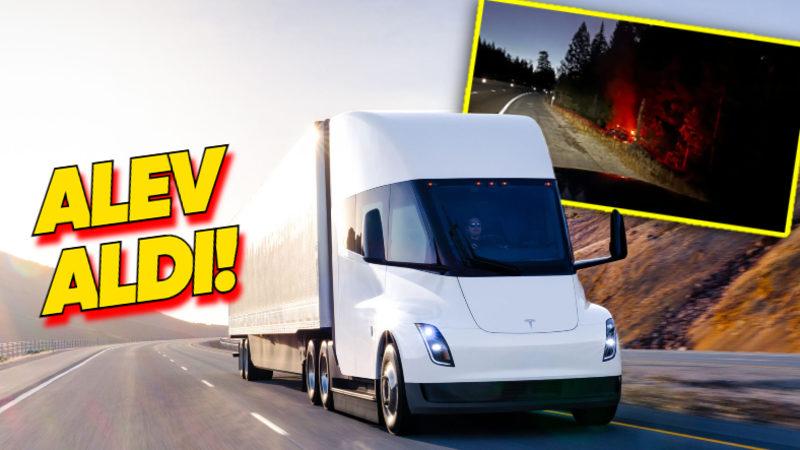 Tesla’nın Elektrikli TIR’ı Semi, ABD’de Kaza Yaptı, Cayır Cayır Yandı [Video]