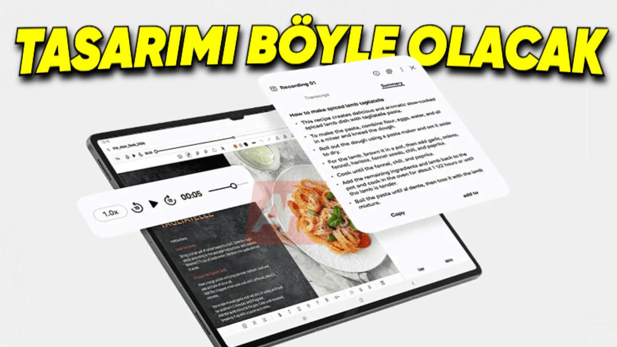 iPad Pro’ya Rakip Olacak Samsung Galaxy Tab S10 Serisinin Tasarımı Ortaya Çıktı