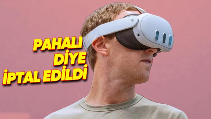 Meta, Vision Pro’ya Rakip Olarak Geliştirdiği Karma Gerçeklik Gözlüğünü Çok Pahalı Olacak Diye İptal Etti