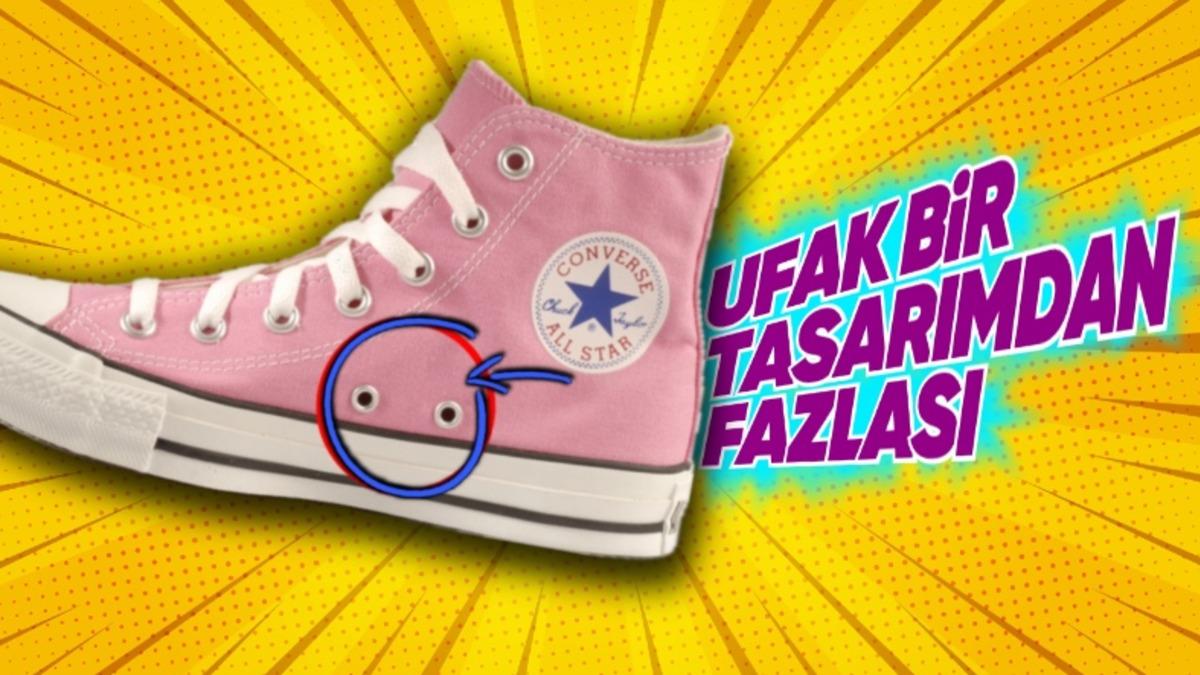 Converse’lerin Yanlarında Neden 2 Tane Fazladan Ayakkabı Bağcığı Deliği Var?