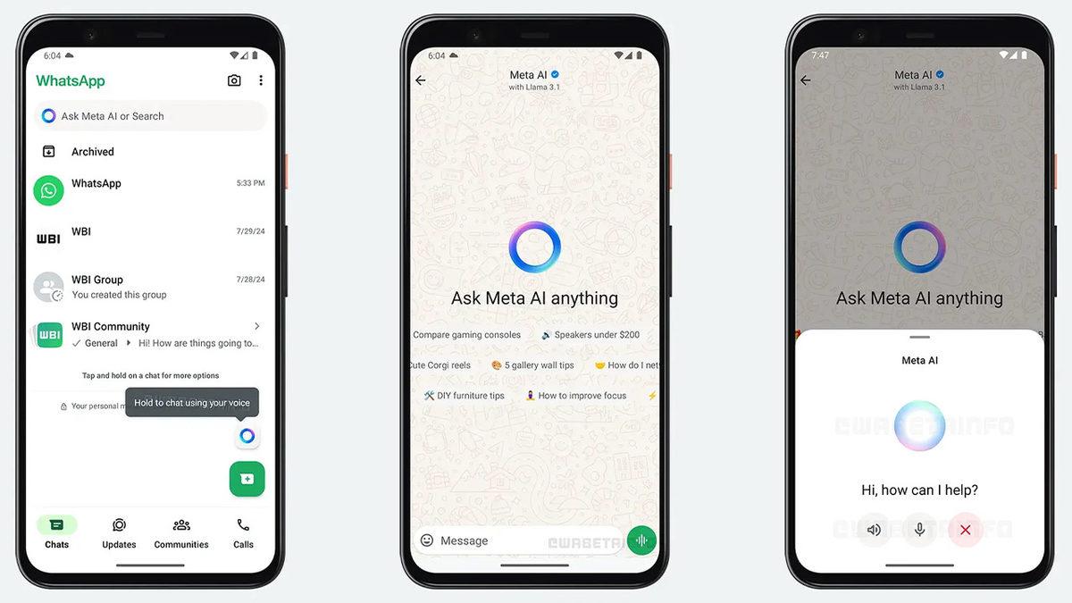 WhatsApp’a Entegre Edilecek Meta AI İçin Bomba Özellik: Apple’ın Siri’sine Rakip Olacak